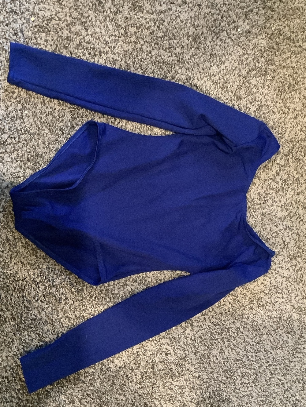 Capezio Long-Sleeve Royal Blue Kids Bodysuit